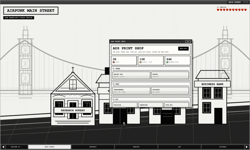 Ads Print Shop campaign controls